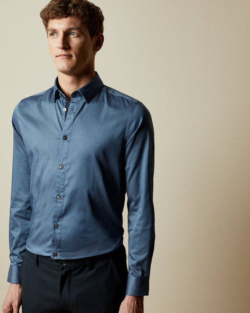 <P>Ls Small Geo Print Shirt</P>